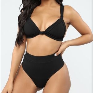 Fashion Nova Black Bikini Set